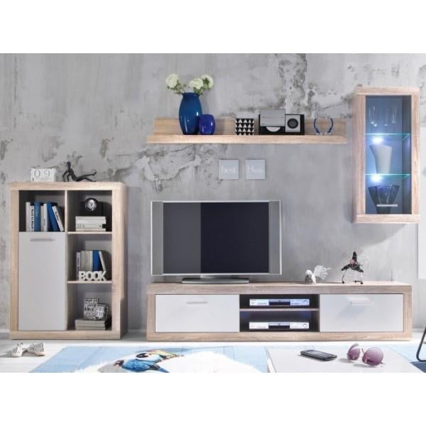 Гостинная Gerbor Барракуда Дуб Сонома/Белый