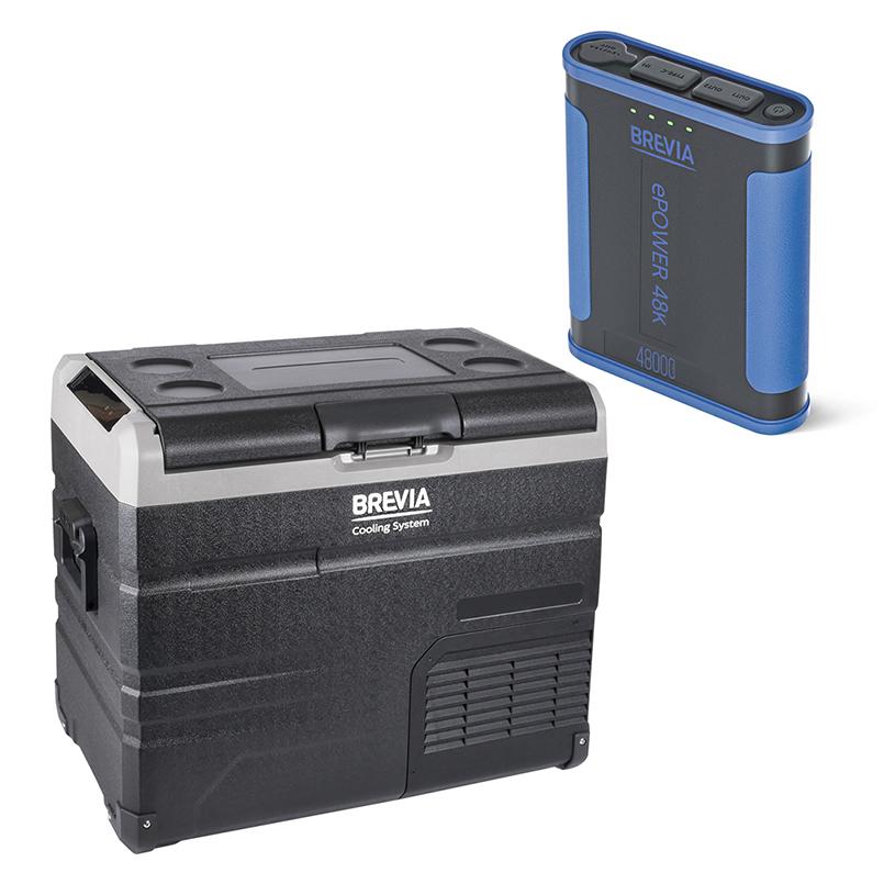 Автохолодильник Brevia 22610 с портативной зарядной станцией ePower 48 Ah 50 л (fp_7)
