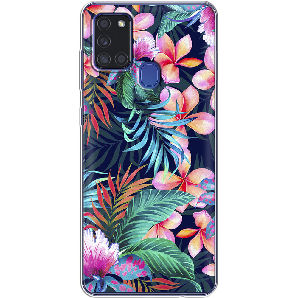 Чохол Boxface Samsung A217 Galaxy A21s flowers in the tropics Прозорий силікон (40006-up1971-40006)