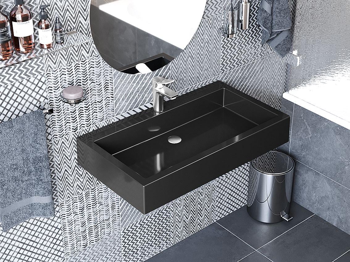 Умивальник підвісний Status Only 80 Black (33742775)