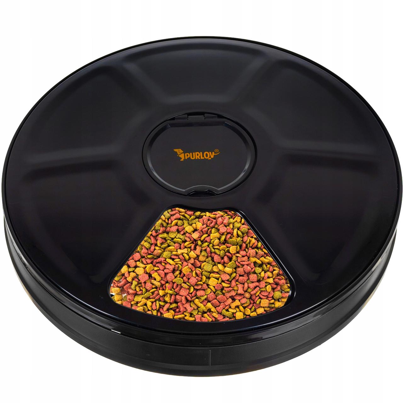 Годівниця для собак кішок та кроликів Purlov 20759 на 6 секцій автоматична Годівниця для собак кішок та кроликів Purlov 20759 на 6 секцій автоматична