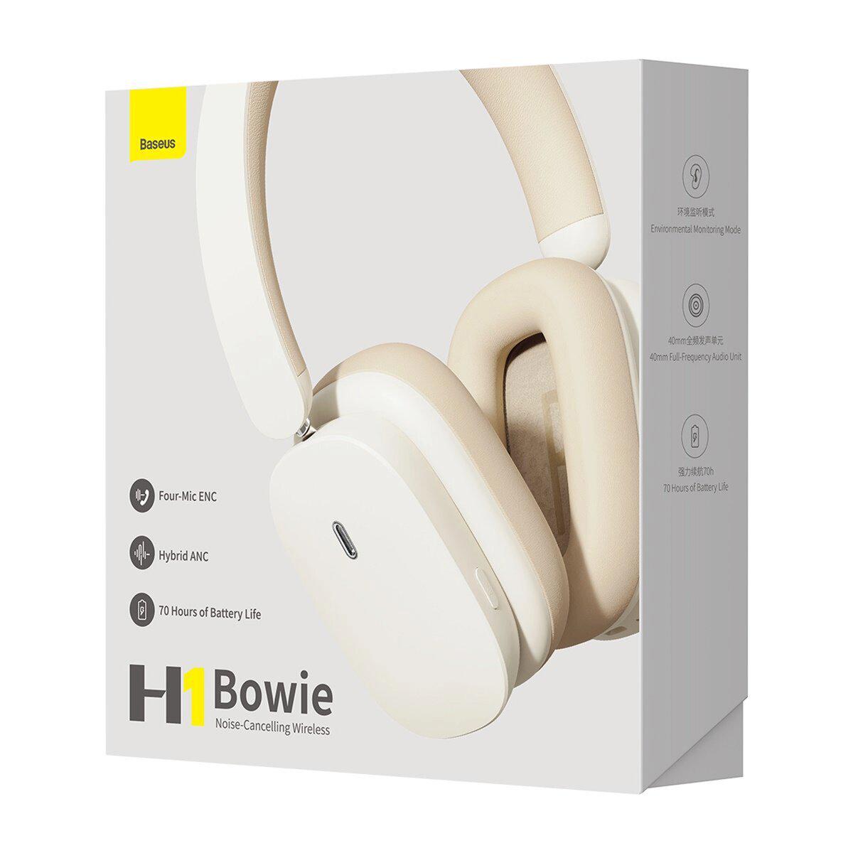 Наушники BASEUS Bowie H1 Creamy/White - фото 5