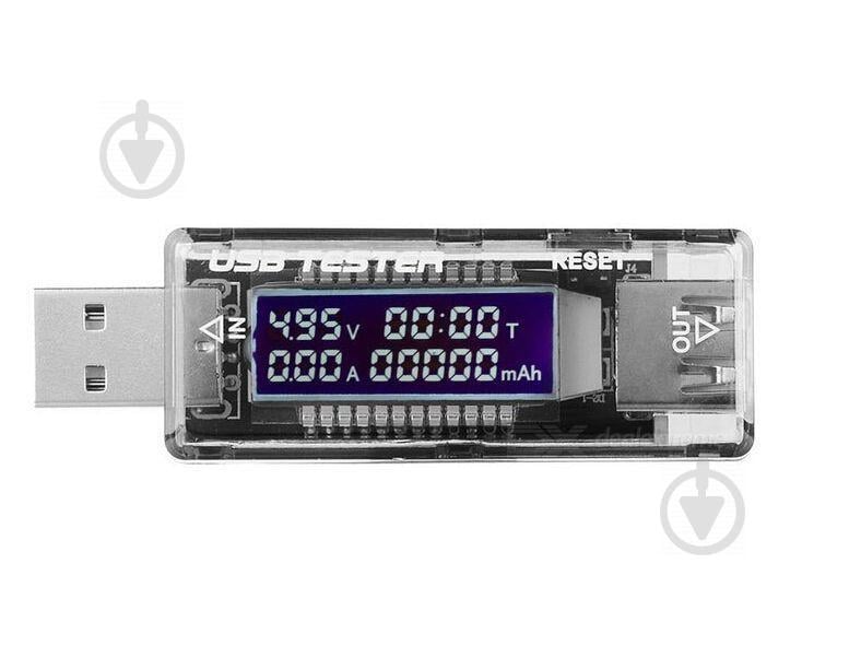 USB тестер измеритель напряжения тока емкости KWS V21 Серый (20053100044) USB тестер измеритель напряжения тока емкости KWS V21 Серый (20053100044)
