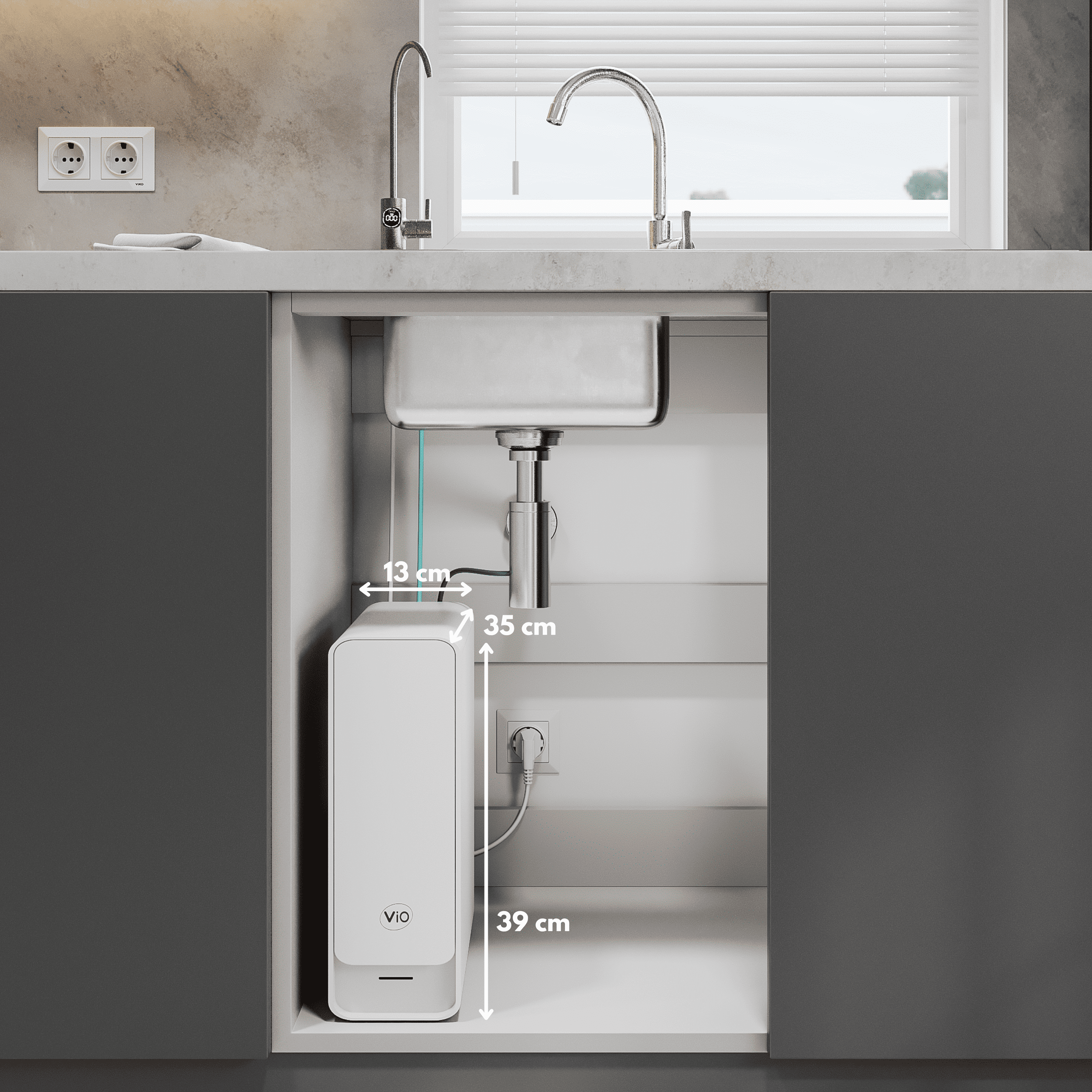 Фільтр для питної з системою зворотного осмосу ViO AW-RB26-800T під мийку (22031338) - фото 13 Фільтр для питної з системою зворотного осмосу ViO AW-RB26-800T під мийку (22031338) - фото 13