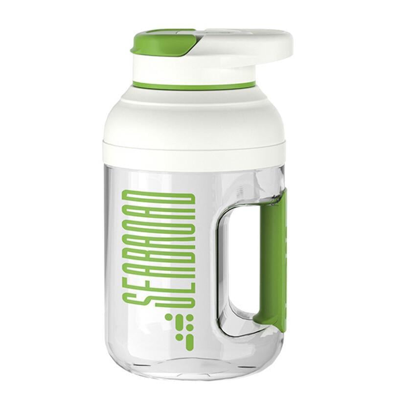 Блендер портативный RIAS D02 для коктейлей и полосы 80W 1,5 л Green/White (3_06411)