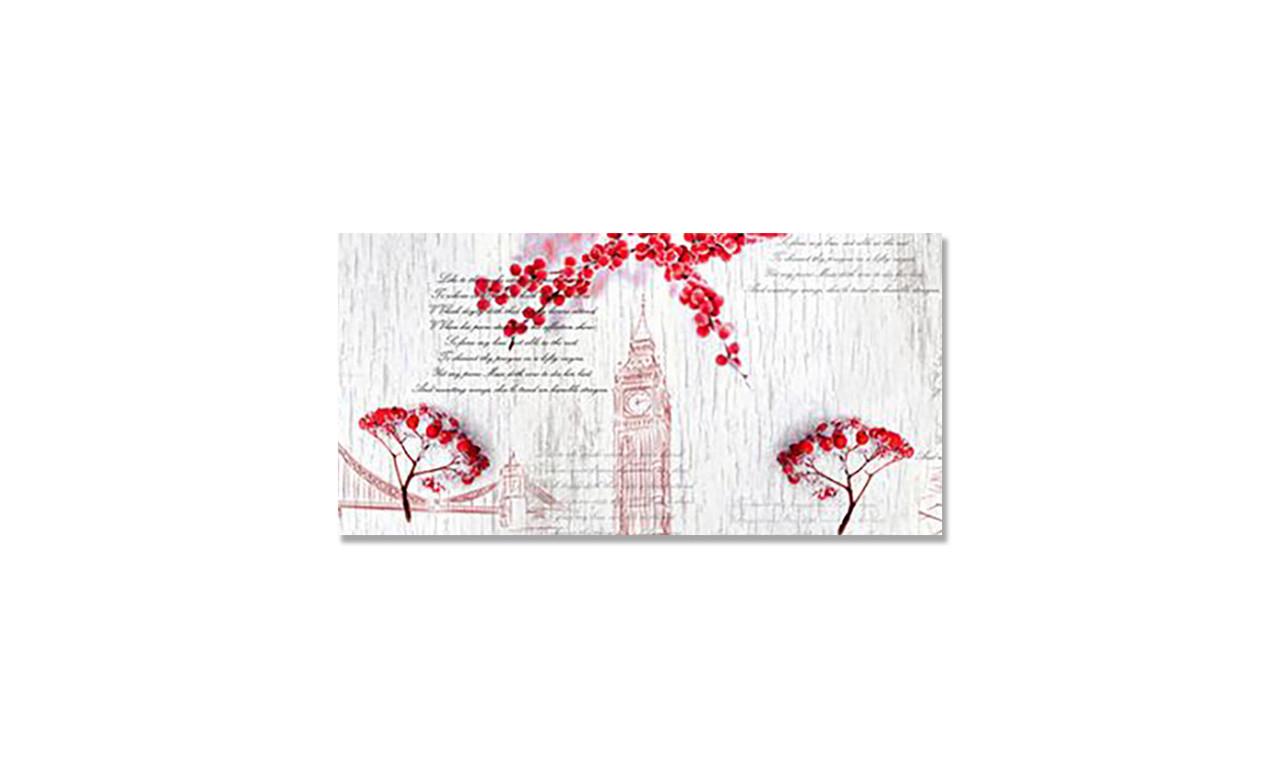 Наклейка виниловая на стол Zatarga Калина/Лондон 600х1200 мм (1294193291)