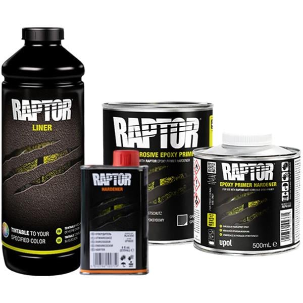 Защитное покрытие повышенной прочности U-POL RAPTOR и грунт 1 л