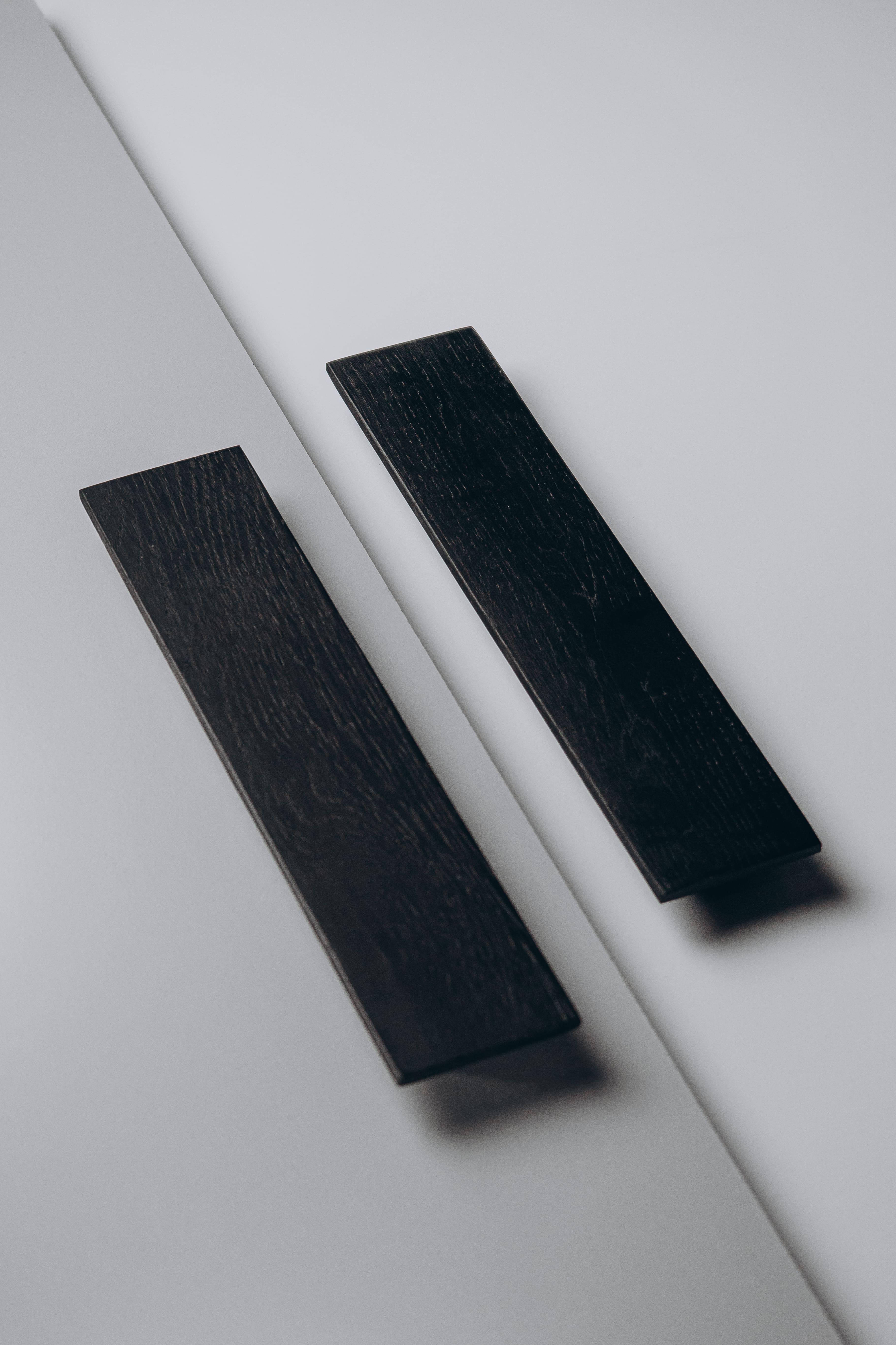 Меблева ручка з дерева 250x55 мм PLATO black - фото 2 Меблева ручка з дерева 250x55 мм PLATO black - фото 2