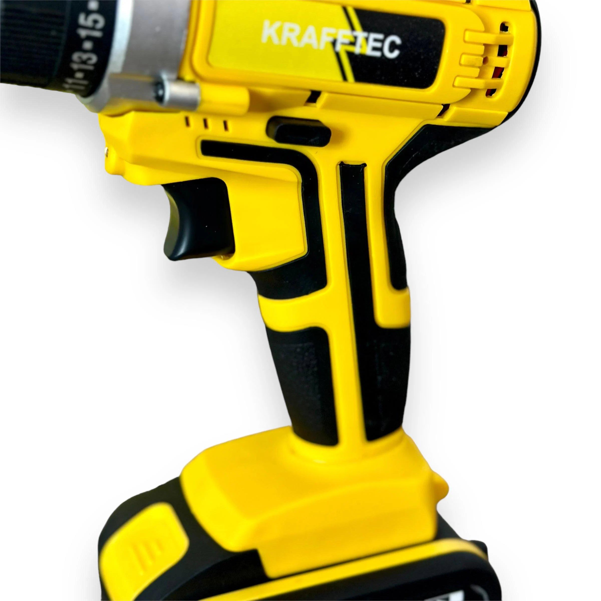 Шуруповерт ударный Krafftec FD-745 36V 2 аккумулятора (17648181) - фото 4