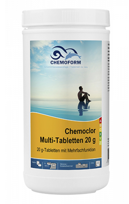 Химическое средство для бассейнов Multitab Хлор 3в1 комплексный для длительного обеззараживания воды в таблетках 1 кг (31498691)