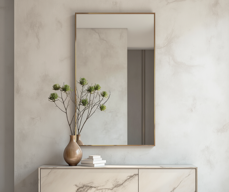 Зеркало настенное в раме Tobi Sho Melanie без подсветки универсальное 900х700х20 мм Gold Зеркало настенное в раме Tobi Sho Melanie без подсветки универсальное 900х700х20 мм Gold