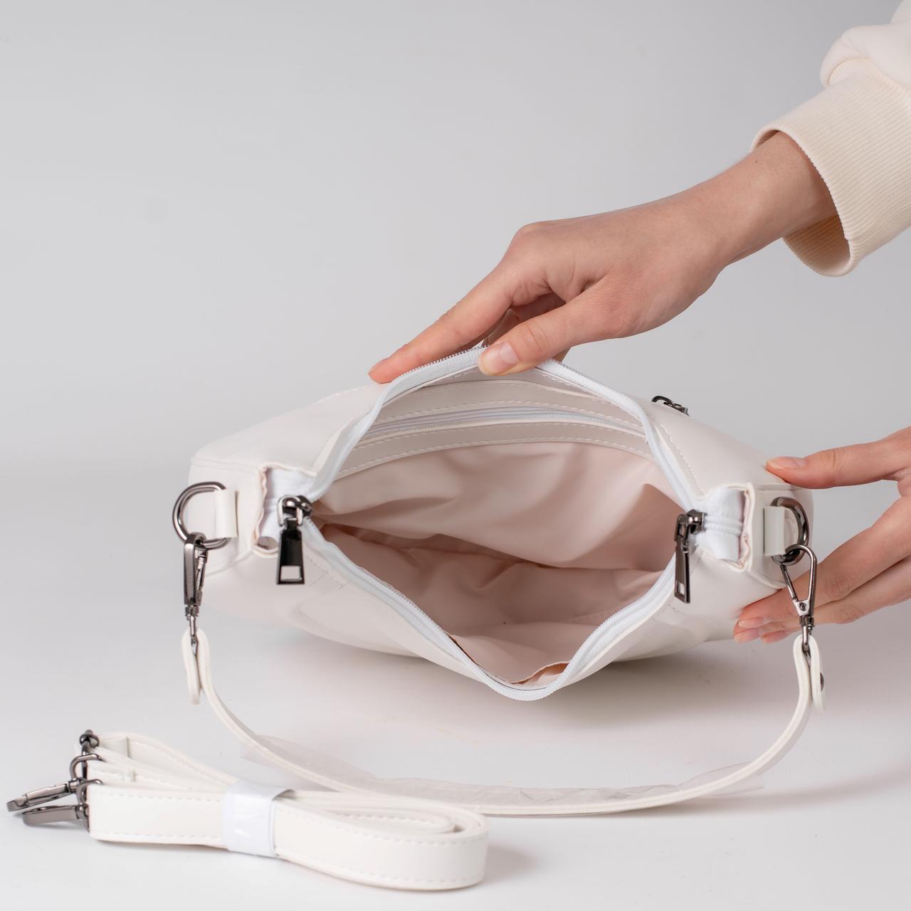 Сумка женская багет XENIA № 30-24 Белый - фото 3