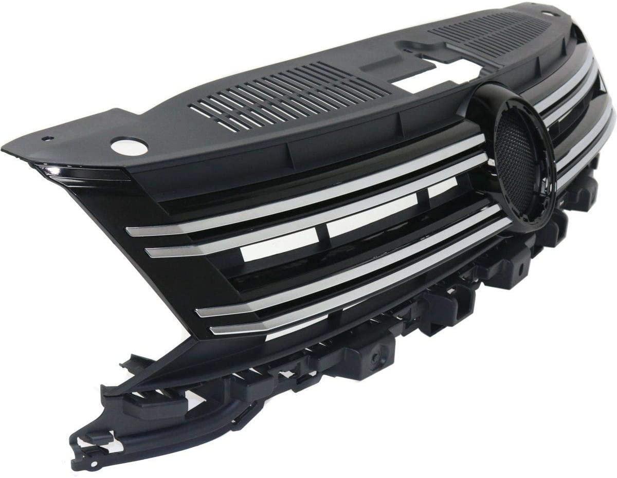 Решетка радиатора Volkswagen Tiguan 2012-2017 без эмблемы (5N0853651J9B9)
