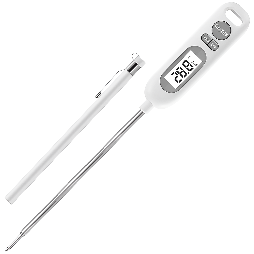 Термометр со щупом кухонный UChef YZ6011s пластиковый тубус для хранения до 300°C с подсветкой (1286) Термометр со щупом кухонный UChef YZ6011s пластиковый тубус для хранения до 300°C с подсветкой (1286)
