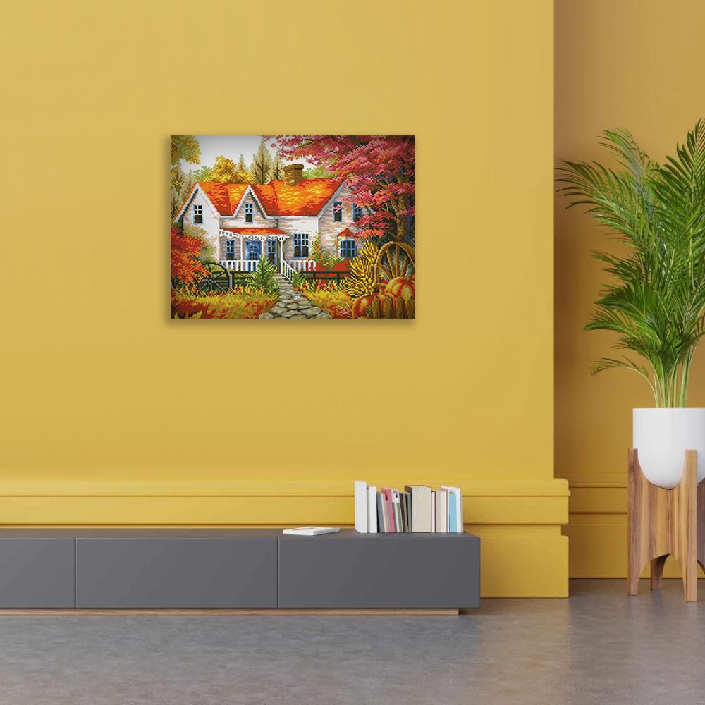 Алмазная мозаика Осенняя усадьба 40x30 см (27282)