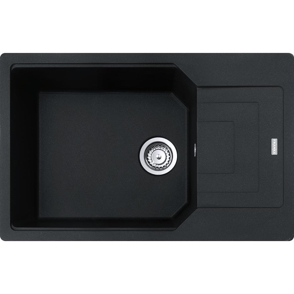 Мойка для кухни гранитная Franke Urban UBG 611-78 XL 114.0631.469 врезная оборотная с пластиковым коландером Черный матовый (5981081)