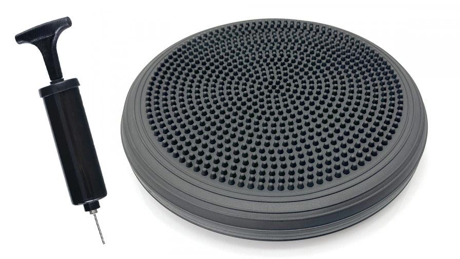 Подушка балансувальна масажна EasyFit Cushion-2 з насосом 32 см Чорний (21026)