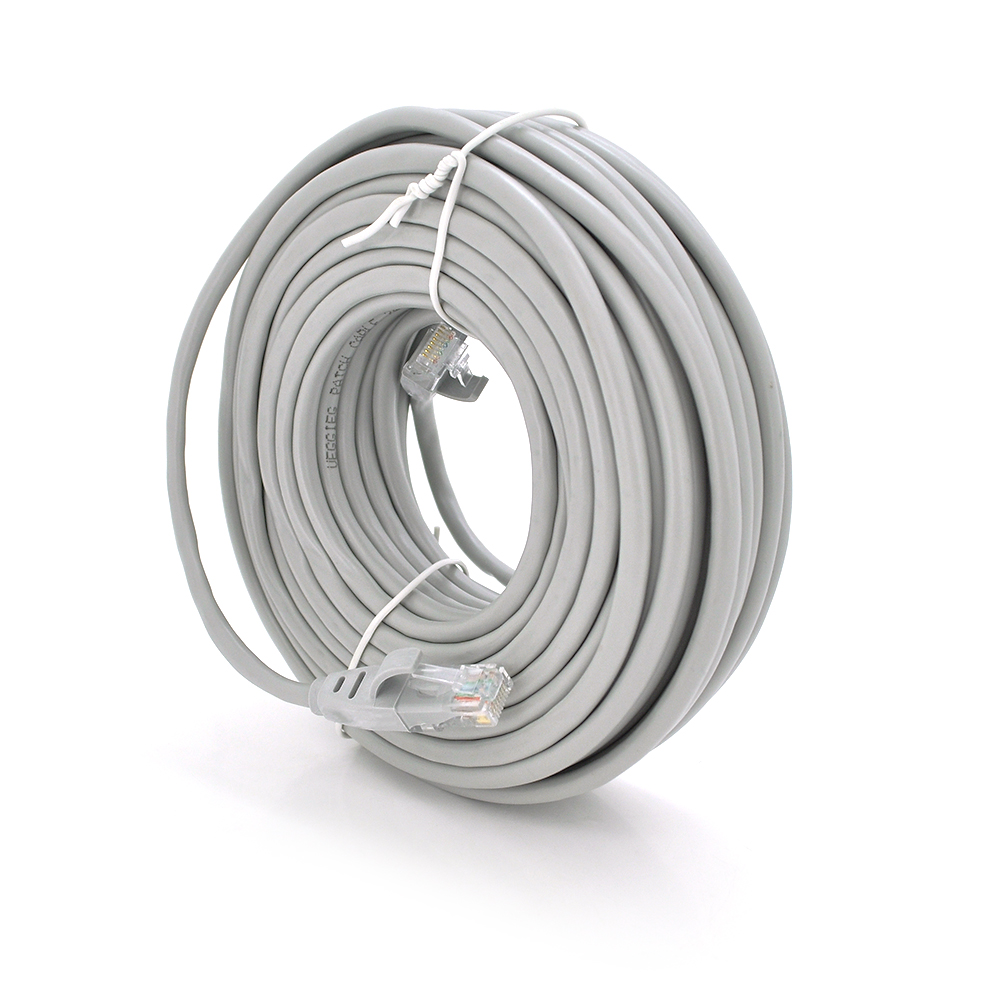 Патч-корд Veggieg RJ45 Cat.5e 20 м Сірий (25814410) Патч-корд Veggieg RJ45 Cat.5e 20 м Сірий (25814410)