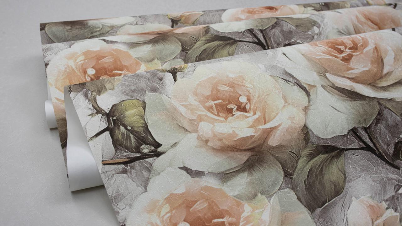 Обои флизелиновые Sintra Rose 251348 Декор винил горячего тиснения 1,06х10,05 м Коричневый Обои флизелиновые Sintra Rose 251348 Декор винил горячего тиснения 1,06х10,05 м Коричневый