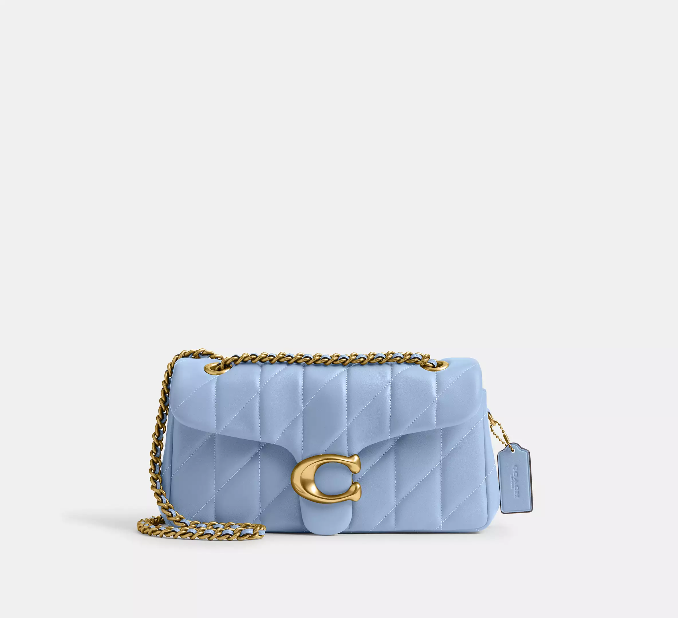 Сумка Coach Tabby Shoulder Bag 26 With Pillow Quilting Brass/Bluebell