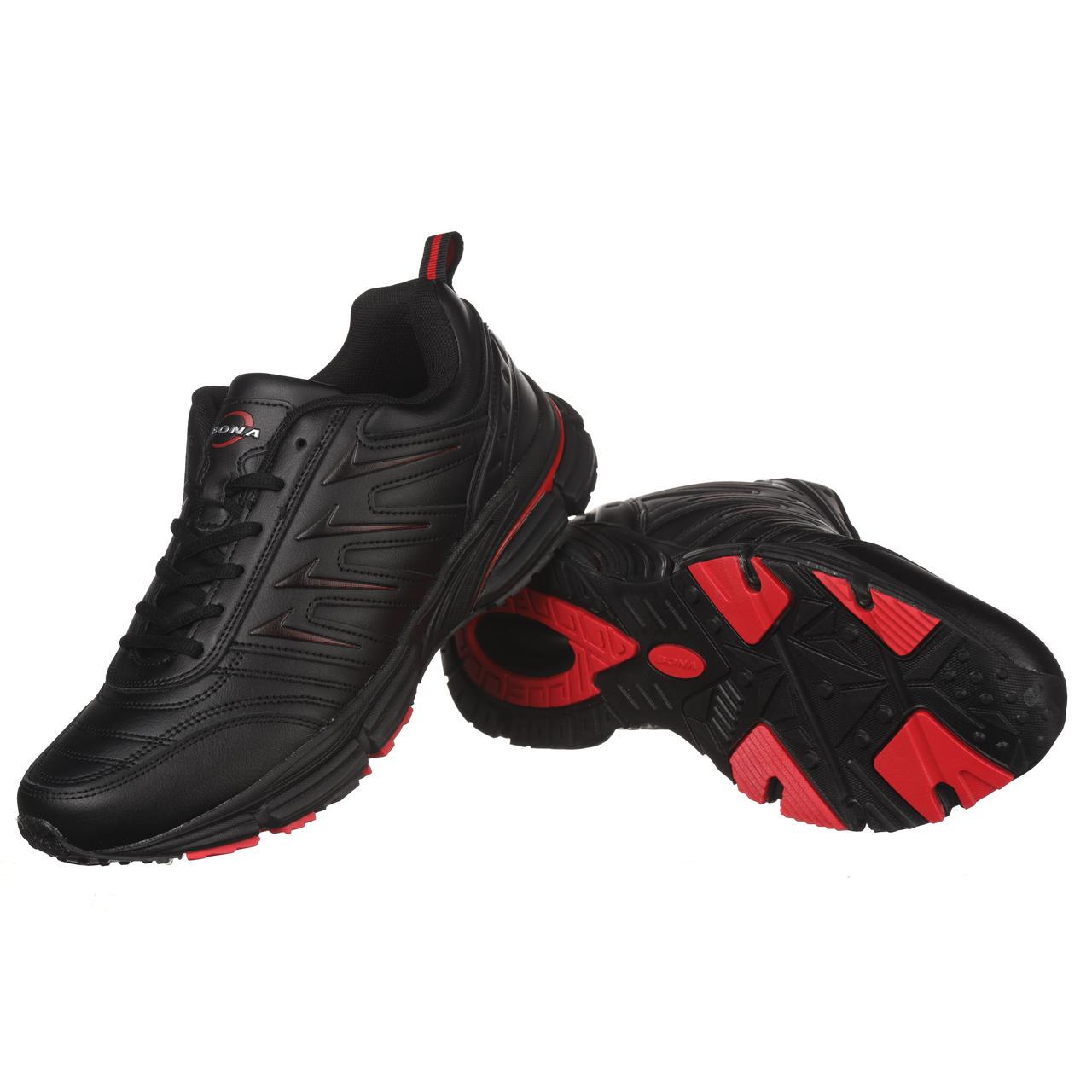 Кросівки чоловічі Bona 884C шкіряні р. 44 Чорний (20076) - фото 4 Кросівки чоловічі Bona 884C шкіряні р. 44 Чорний (20076) - фото 4