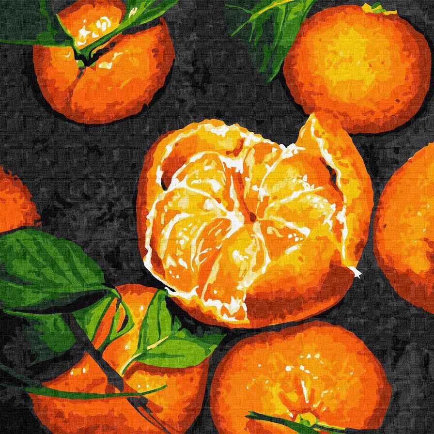 Картина по номерам Идейка Сладкие мандарины 30x30 см без коробки (KHO5622)