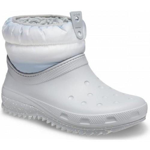 Дутики женские Crocs Winter Puff Boot M8W10 р. 41 26,5 см Light Grey/White (207311) - фото 2