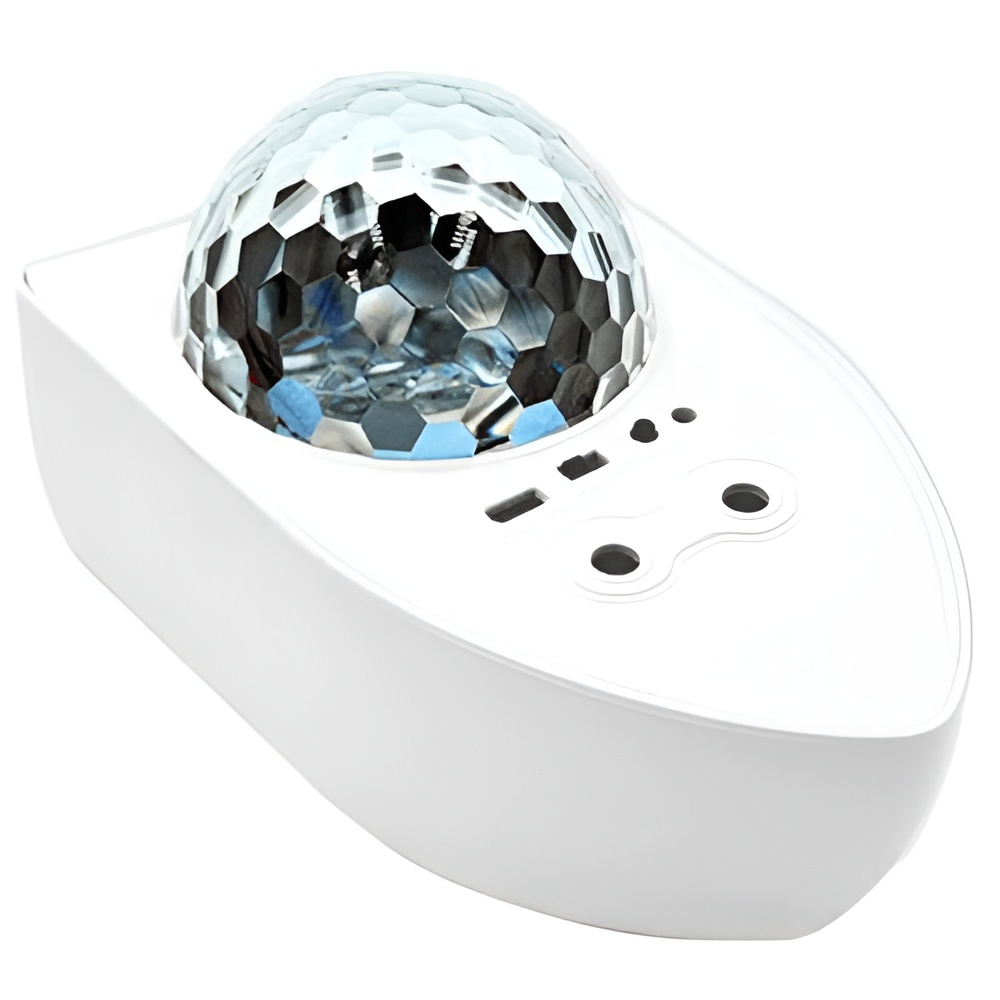 Ночник проектор Andowl Q-RG60X1 RGB звездное небо с пультом от USB Белый (650468d0) - фото 1