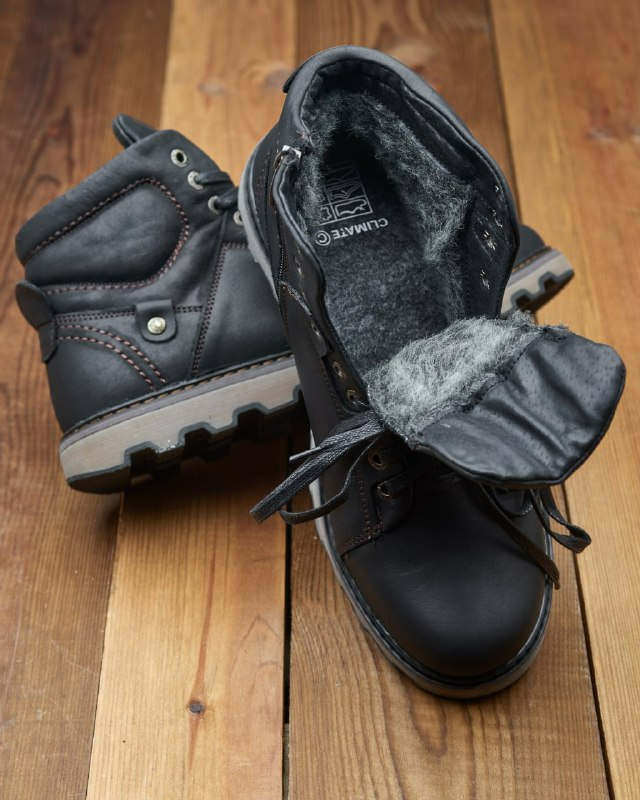 Черевики чоловічі зимові утеплені на хутрі р. 40 26,5 см Чорний (30241141) - фото 4