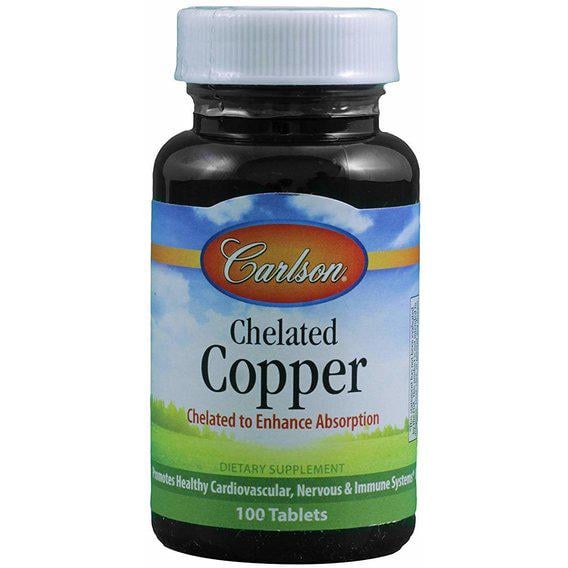 Микроэлемент Медь Carlson Labs Chelated Copper 100 таблеток (CAR-05541)
