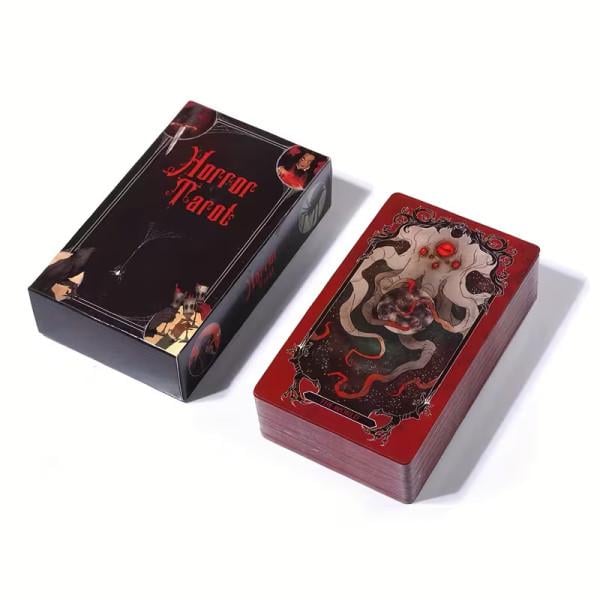 Карты Таро Horror Tarot готическая колода 78 карт с гайдом темная (34571992)