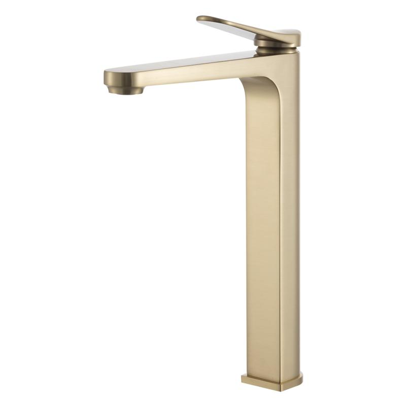 Смеситель для умывальника высокий Gappo G1010-23 Золотой сатин (1055618)