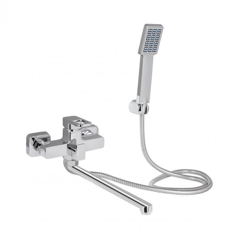 Змішувач для ванни Lidz Wawel 005 з душовим гарнітуром Chrome (LDWAW005CRM45389) Змішувач для ванни Lidz Wawel 005 з душовим гарнітуром Chrome (LDWAW005CRM45389)