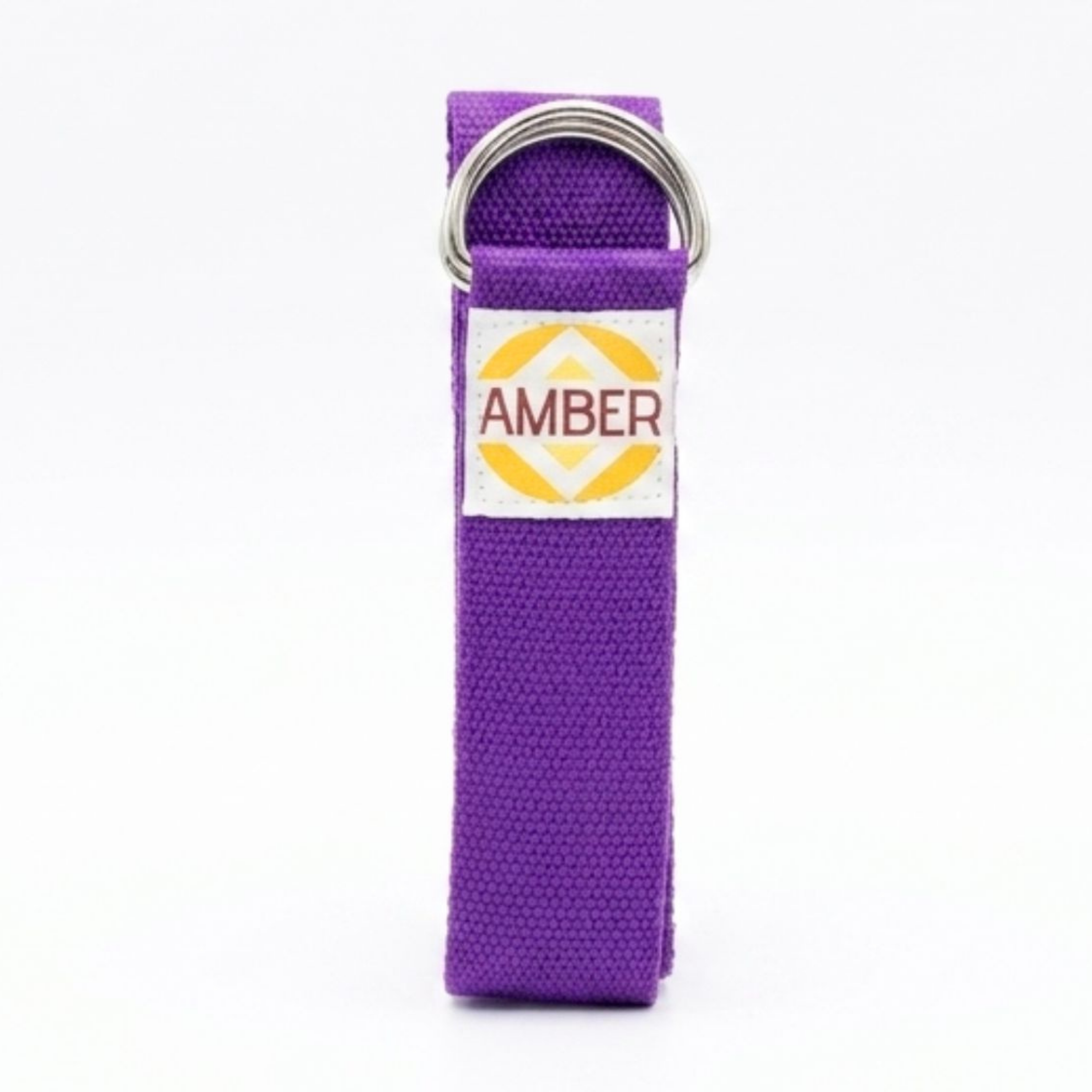 Ремень для йоги Amber с D-пряжкой 183x3,8 см Фиолетовый (ar210vt)