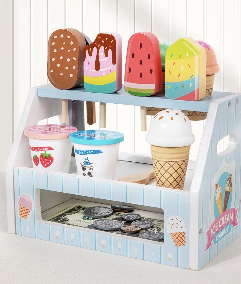 Дитячий ігровий набір Ice Cream Counter Морозиво дерев'яний (131) - фото 6 Дитячий ігровий набір Ice Cream Counter Морозиво дерев'яний (131) - фото 6