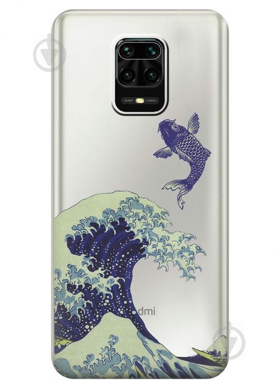 Силиконовый чехол iSwag для Xiaomi Redmi Note 9s Большая волна в Канагаве (KS2600) Силиконовый чехол iSwag для Xiaomi Redmi Note 9s Большая волна в Канагаве (KS2600)