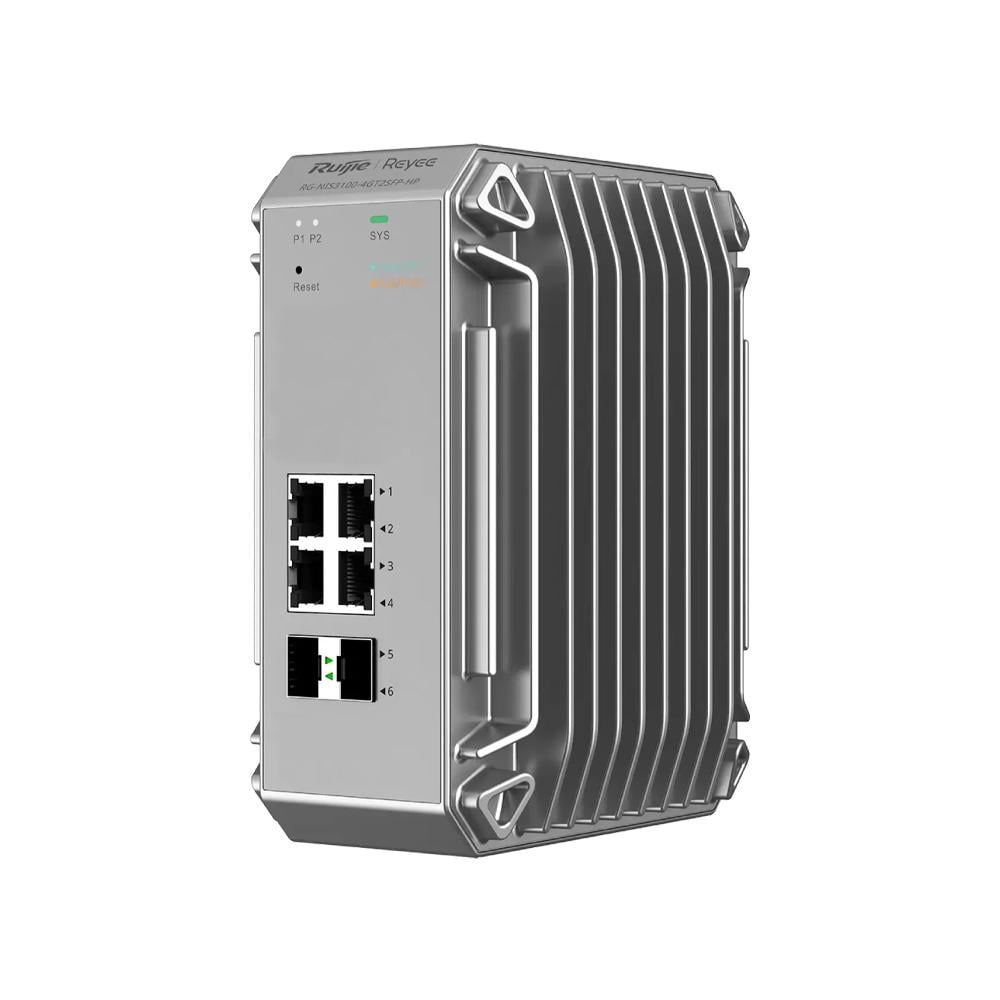 Коммутатор Ruijie 4-портовый промышленный RG-NIS3100-4GT2SFP-HP