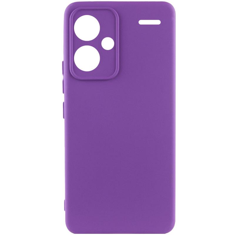 Противоударный чехол Silicone Cover Lakshmi Full Camera (A) для Xiaomi Redmi Note 13 Pro+ Фиолетовый / Purple