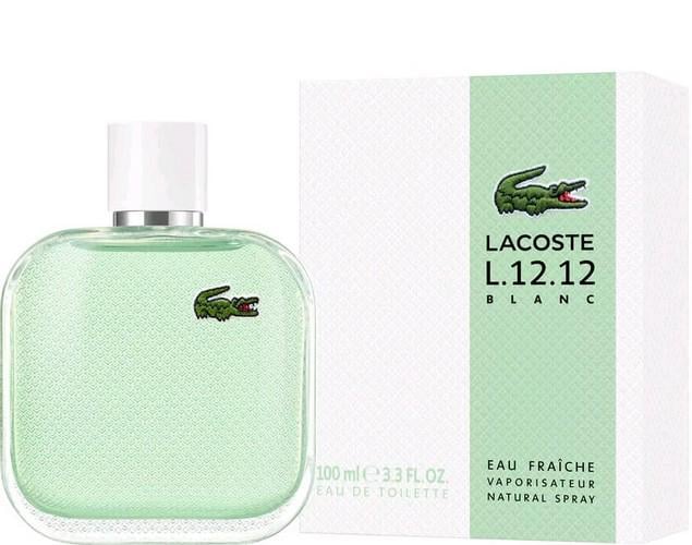 Туалетная вода для мужчин Lacoste Eau de Lacoste L.12.12 Blanc Eau Fraiche Eau de Toilette 100 мл в транспортной упаковке (85469)