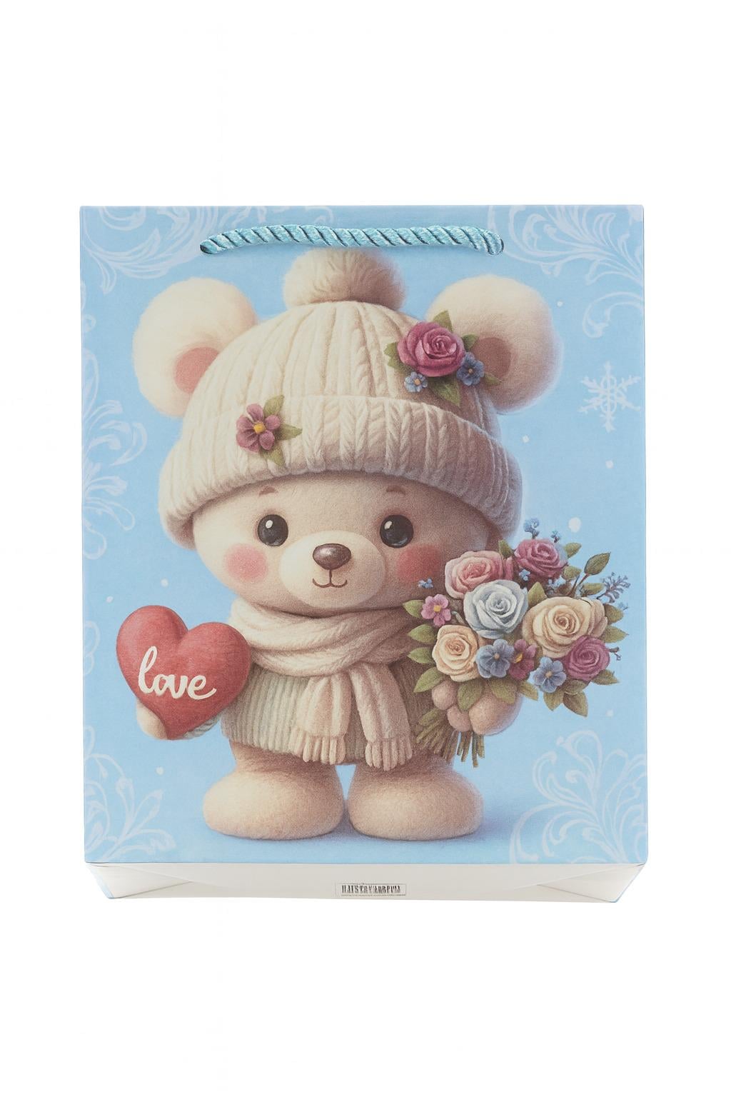 Пакет подарочный бумажный R33504-L With love L 31х42х12 см