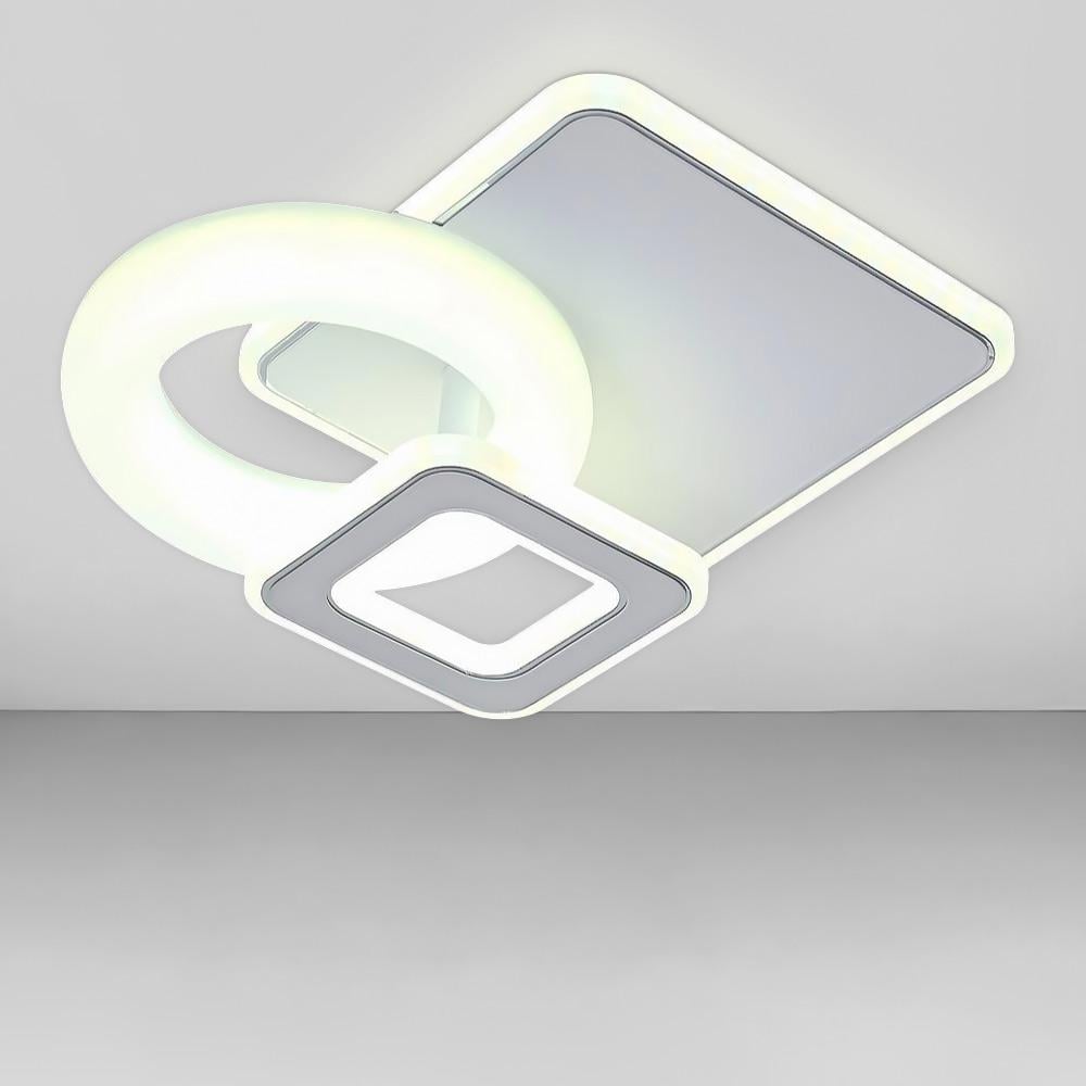 Люстра потолочная светодиодная Lighthouse SY-19942/1 WT/BK 50W без пульта 250х250х80 мм Белый