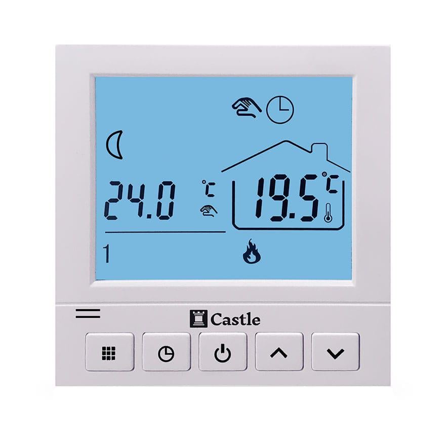 Терморегулятор программируемый Castle AC819H Белый (7211)