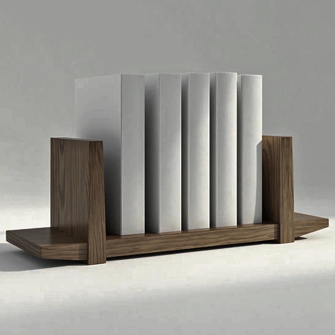 Полка книжная настольная из дерева Лейлари Палисандр (КПА-014802)