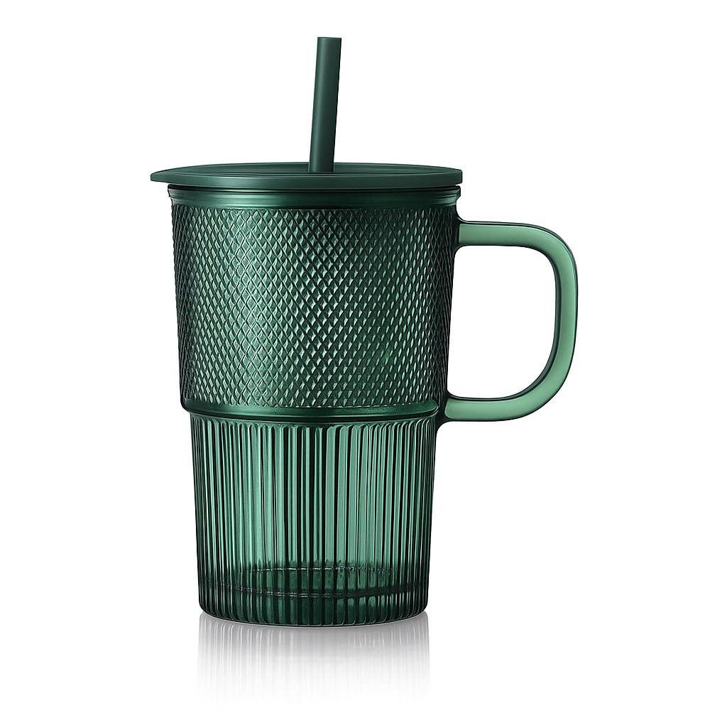 Чашка-поїлка з кришкою та трубочкою 420 мл (R10947)