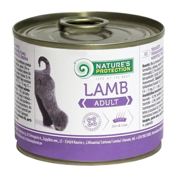 Влажный корм для взрослых собак всех пород Nature’s Protection Lamb ягненок 200 г (KIK24517)