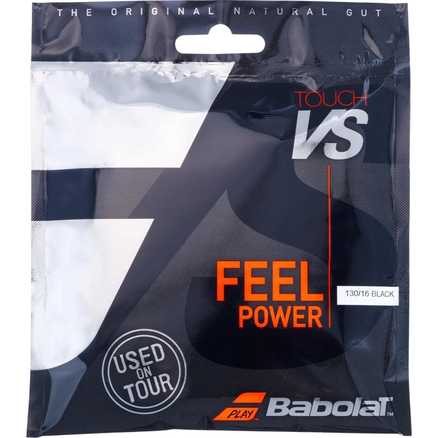 Струна для ракеток для тенниса Babolat TOUCH VS 12M 1.3 12 м Черный (201031-105)