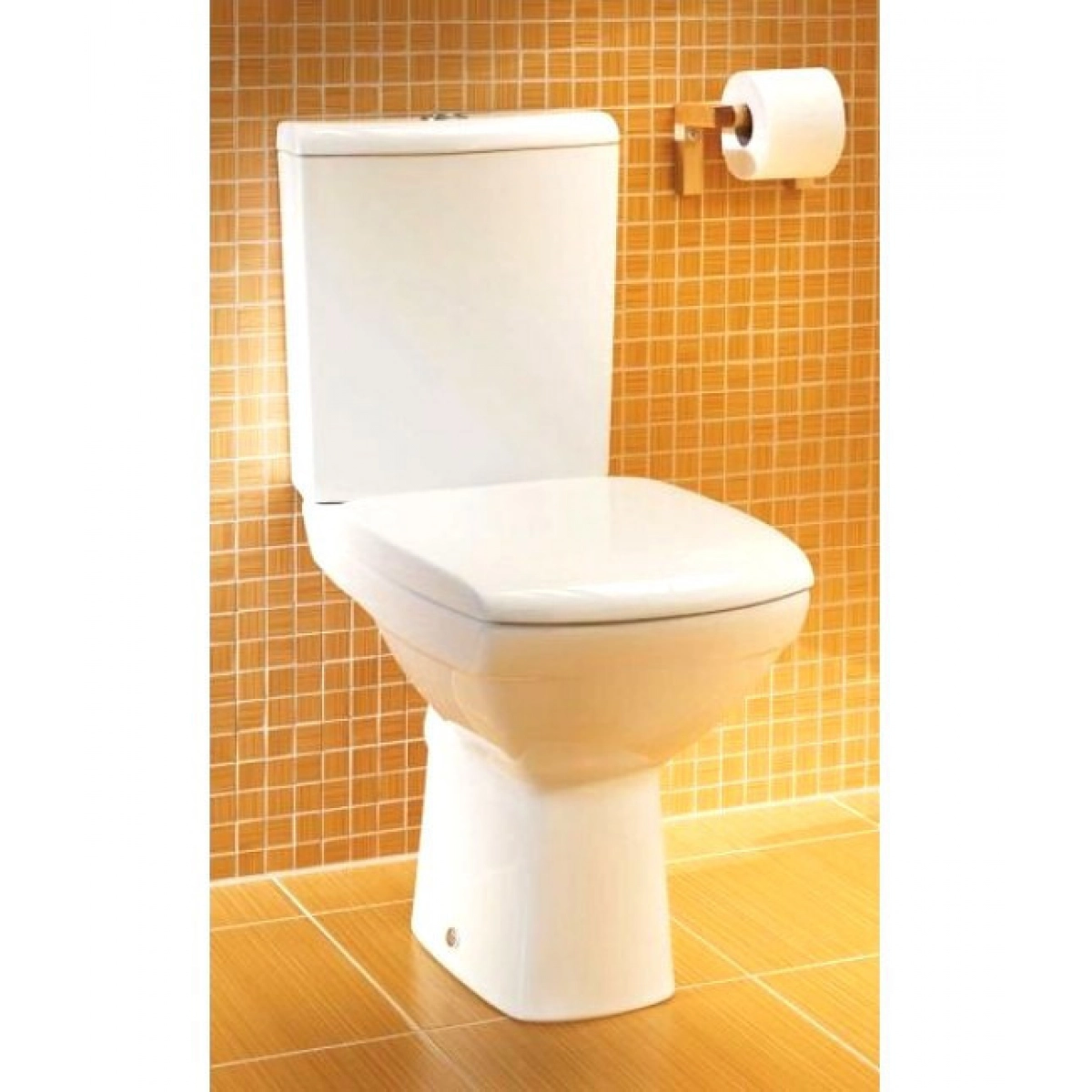 Компакт Cersanit Carina Clean on горизонтальний злив/3/5/нижнє підведення води/дюропластове сидіння вільного падіння - фото 3