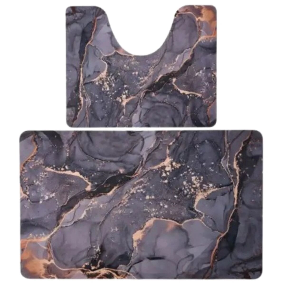 Набор ковриков для ванной и туалета Luxury Marble диатомитовых 50х80 и 40х50 см (HP-42-180).