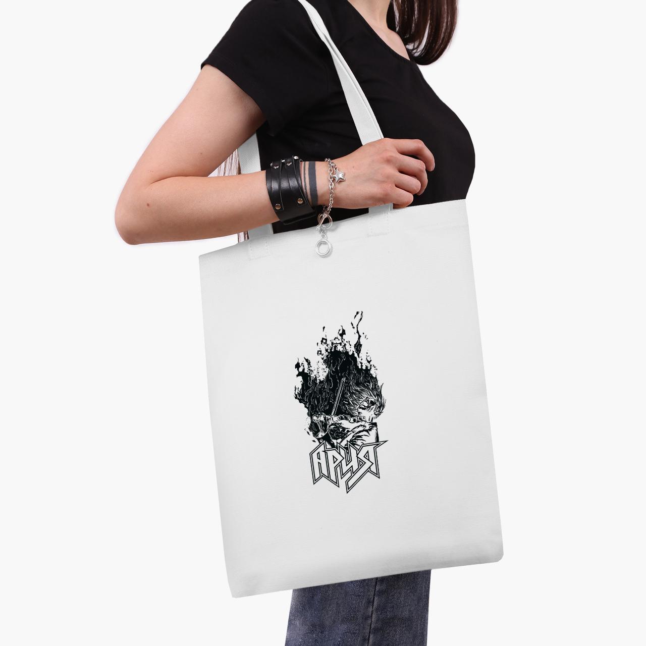 Эко сумка шоппер белая Ария (41x35 см)