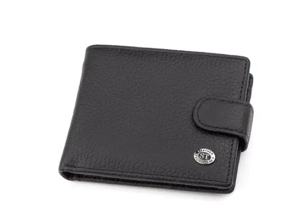 Кошелек мужской ST Leather 18316 ST114 кожаный Черный
